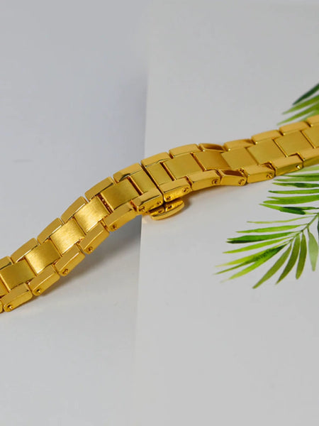 18K Gold Soild Steel Watch Band For Rolex Watch